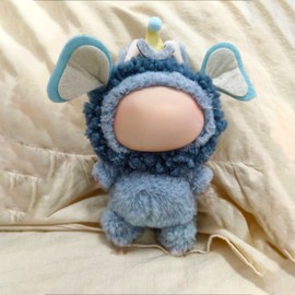 ShaKaLa Clothes Hat for 17cm Doll, Cute Elephant Ear Headband Accessories for LBB Designer (No Doll) Blue