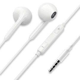 Wired Earphones, 2026 Model, 0.1 inch (3.5 mm) Jack, HiFi Sound Quality, Built-in Microphone, Clear Calls, No Delay, In-Ear Design, Comfortable Fit, Volume Adjustment, For Commuting, Work, Meetings