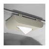 Sylvil Car Tissue Holder, Leather Sun Visor Napkin Dispenser, Rectangular Paper Carton Mask Holder with Tissue Refill, Universal Car Accessories for Hanging Paper Towel Clip (Beige)