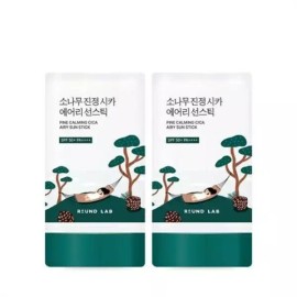 라운드랩 소나무 진정 시카 에어리 선스틱 19g 더블 기획 Round Lab Pine Soufflé Cica Airy Sun Stick 19g Double Deal