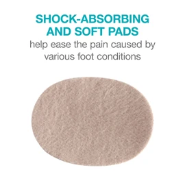 Steins Moleskin Pre-Cut Oval Foot Pads, Blister Pads for Feet, Heel Protectors for Blisters, Moleskin for Shoes, Foot, Toe and Heel Protection, Small, 100 Count