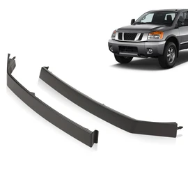 G-PLUS Headlight Molding Trim Lower Filler Driver and Passenger Side Compatible with Nissan Armada 2005-2015/Fit Nissan Titan 2004-2015/Fit Infiniti QX56 Base 2004-2010 622347S300 622357S300