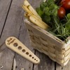 Herb Stripper Wooden Vegetable Leaf Remover Rustic Safe Kitchen Tool