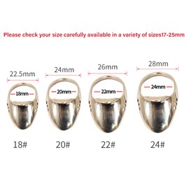 SOPOGER Archery Thumb Ring Horse Bow Brass Thumb Draw Release Finger Protector Tab Guard Traditional Recurve Bow Hunting Shooting Ring Safety Accessories (22#)