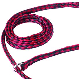 Guardian Gear Animal-Control O-Ring Slide Leads, 5' Long x ⅝" Wide, 12-Pack, Assorted Colors