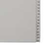 Leitz 13810085 Number Index Sheets 1-25 A4 25 Sheets Grey