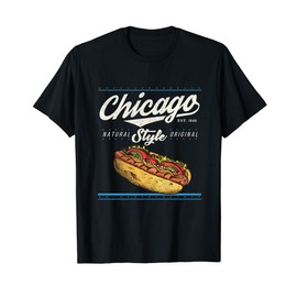 Chicago Hot Dog HotDog Shirt Tourist Summer Souvenir Travel T-Shirt