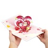 GREETING ART Dog Love Card, Pop Up Anniversary Card, Happy