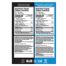 TRUBAR Vegan Protein Bar Cocoa For Coconuts and Cookies and Creamy 16 ct