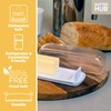 Butter Hub Butter Dish with Lid, Butter Keeper for Countertop,