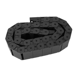 1 Metre R38 Nylon Black Drag Chain, Wire Carrier Drag Chain Engraving Machine Accessories, for 3D Printer CNC Machine 18 x 50 mm
