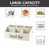 Xbopetda Snack Organizer for Countertop, 2 Pack Fabric Snack Container