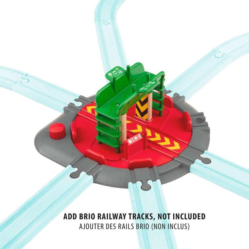 BRIO World 33476 - Turntable & Figure | 2 Piece