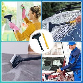 Cleaning Brush for Window Screen, 2025 New Multifunctional Window Screen Cleaning Brush Kit, Window Screen Net Mesh Cleaner, 4 in 1 Window Washer Squeegee Kit, Window Nets Cleaning Pet Hair Brush, Door Window Gap Broove Clean Tool