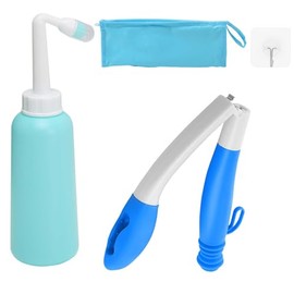 Abwischhilfe, Toilettenhilfsmittel Kompaktes Design mit klappbarem Griff und Aufbewahrungstasche, WC- Hilfsmittel für Kinder, ältere Menschen, Schwangere, Outdoor- Aktivitäten