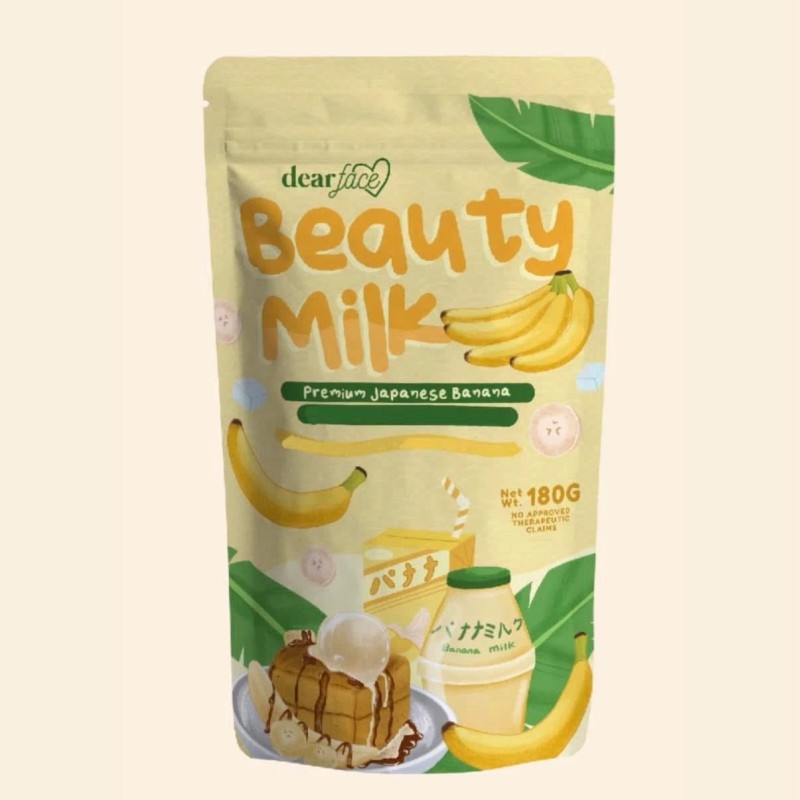 Dear Face Beauty Milk Banana With Probiotics, 10 Sachets