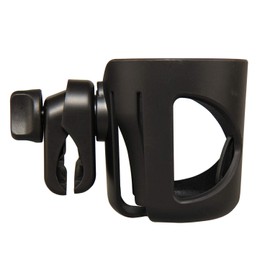 Cup Holder, Fushop Drink Holder for Stroller, Wheelchair, Office Chair, Scooter, Water Bottle Cage(BLACK)