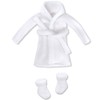 E-TING Santa Clothing Bathrobe Christmas Accessories for elf Doll (White
