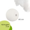MCE-Commerce A0010302 Cotton Balls 30 mm Pack of 100 Cellulose