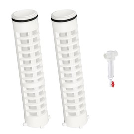 1-1/2 Inch 140 Mesh Spin Down Sediment Filters for Rusco Vu Flow, 1.5 Inch Sprinkler Filter Screen, Well Water Pump Filter, Irrigation Spindown Filters 8" Long (FS-1-1-2-140) - 2 Pack