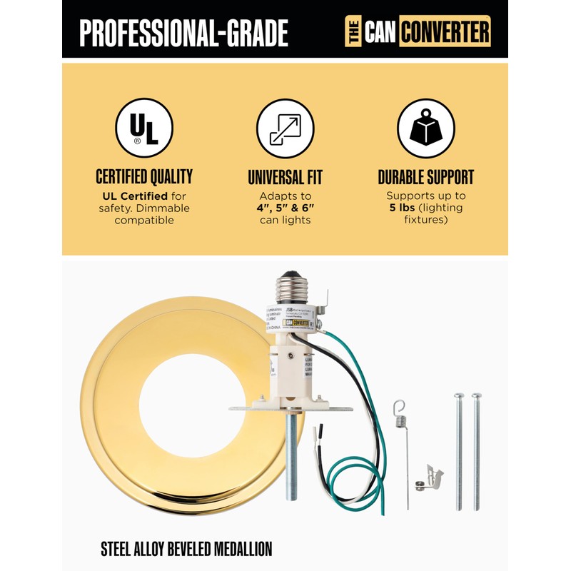 The Can Converter R1 Recessed Can Light Conversion Kit w/