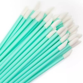 BOULTON Lip Brushes – 100pcs | Disposable Lip Wands | Disposable Lip Brushes Lipstick Applicator Wand Tool for Lips Eyes Concealer Makeup Beauty Toolkit | Lip Brush Disposable Lip Gloss Brush (Green)