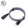 Power Cord, Goalfish 20FT/6M TV Power Cord 10A 250V Power