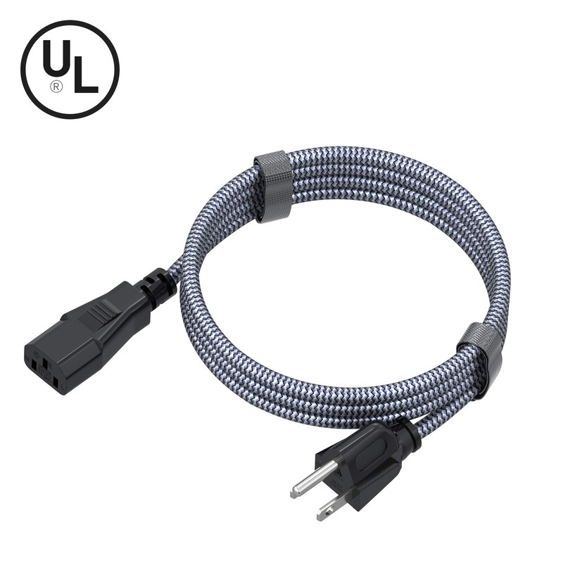 Power Cord, Goalfish 20FT/6M TV Power Cord 10A 250V Power