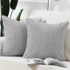 Madizz Set of 2 Boho Striped Cushion Covers, Soft Corduroy