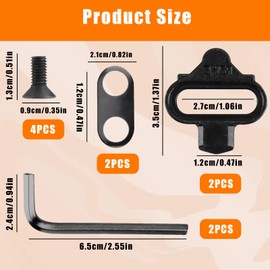 SPD Cleats, Bike Bicycle Shoe Plate Set Compatible with Cleats for Men & Women, Mountain Bike Shoes, Cleats, Pedals, Plate Set, Shoe Plates for Indoor Cycling, Mountain Cycling and Outdoor Road