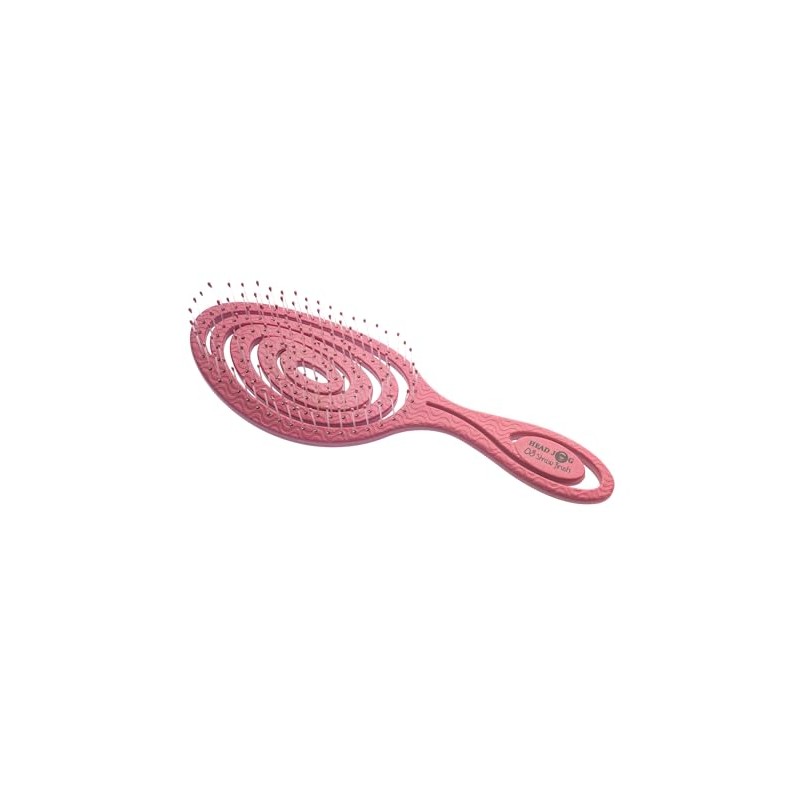 Head Jog 08 Paddle Brush Flexible Soft Pin Bristles, Detangling