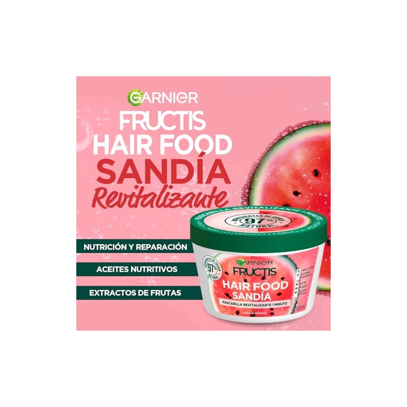 Kit Garnier Fructis HairFood Sandía mascarilla para cabello apagado 2Pack
