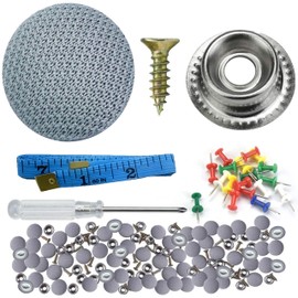 akindou Car Ceiling Sagging Repair Rivets Set 90 Pcs With Simple Instructions Roof Headliner Roof Rivets (Gray)