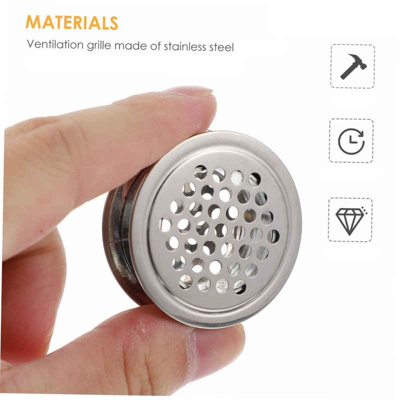 COHEALI 10pcs Stainless Steel Air Vent Cover Ventilation Grille for