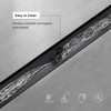 Merranox 12 inch Linear Shower Drain, Matte Black 2 in