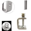 0-25Mm Mini Stainless Steel C Clamps for Mounting, 6Pcs Heavy
