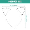 Rosenice Cat Ear Headband with Rhinestones For Masquerade Party, Christmas
