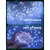 Minetom 240 Led White Solar String Lights 19.6 Feet Waterproof