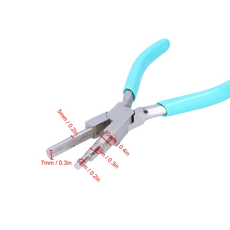 Winding Pliers 3‑Section Round Nose Carbon Steel Wire Coilling Shaping