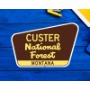 Custer National Forest Decal Sticker Vinyl Montana 3.75" x 2.5"