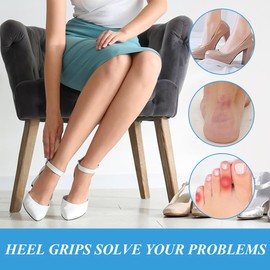 KEWUF 34 Pcs anti rutsch pads schuhe, High Heel-Kissen aus Silikon Schuhriemengriff Anti-Rutsch-Sandalen Gel-Schutzstreifen Slingbacks Fußstütze Aufkleber-Einsätze Pad für Damen und Herren