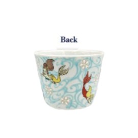 Marimo Craft MDTMG-052 Kutani Ware Buckwheat Boar Mouth, Little Mermaid, Diameter 3.1 x Height 2.6 inches (80 x 65 mm)