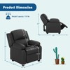 HONEY JOY Kids Recliner, 2-in-1 Toddler Lounge Chair with Armrest