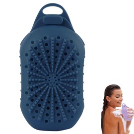 Bolsa protectora de jabón de silicona, secado rápido y diseño sin moho, diferente rugosidad en ambos lados, bolsa de lufa exfoliante, larga duración y