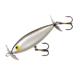 Cotton Cordell Crazy Shad Spinning Topwater Señuelo de pesca, 3 pulgadas, 3/8 onzas, Smoky Joe