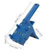 Woodworking Drilling Template 8-Piece Universal Dowel Aid with Adjustable Drill