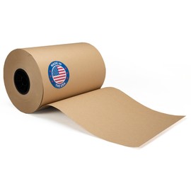 Brown Kraft Paper Roll 12" x 8640" (720 feet) for Packing, Moving, Shipping, Crafts - Heavy Duty Craft Paper 50lb Thickness - 100% Recyclable Natural Kraft Wrapping Paper by IDL Packaging