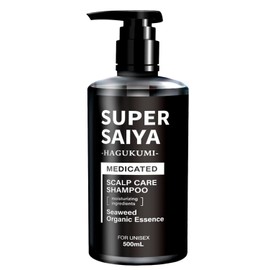 Super Saiya Medicated Scalp Shampoo, Large Capacity, 16.9 fl oz (500 ml), Men's, Amino Acid Shampoo, Rinse In, Additive-free, Dandruff, Itchy, Scalp, Moisturizing, Drying, Scalp Odor, Dense Foam, Quasi-Drug