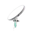 Clamp-On Stainless Window Wind Wing Rear View Mirror, 3.5 Inch