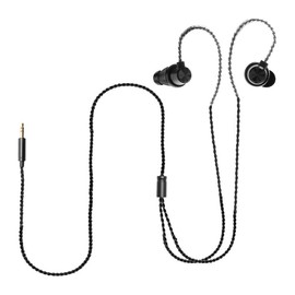 WMSZMSM Long Cord Wired Headphones with Extra Earbuds Earphones for Tv Ear Plug in Headphones Long Cord Length for Computer Extension for Ear Buds Long Cable Without Microphone Mic(16FT)